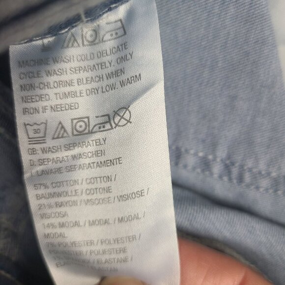 Belle By Kim Gravel Womens Light Wash Denim Embroidered Pocket Jeans Size 4T - Picture 7 of 7